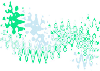 An abstract transparent wavy color blur design element.