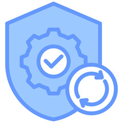 Autonomous Maintenance Blue Icon