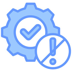 Zero Defect Blue Icon