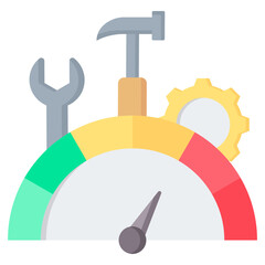 Equipment Performance Flat Icon