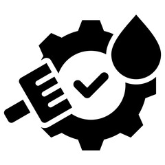 Cleaning And Lubrication Glyph Icon