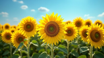 A vibrant yellow flower with a dark center, symbolizing warmth and optimism