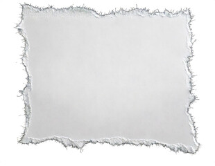 Obraz premium Torn paper with distressed edges and a textured perfect scrapbook isolated cut out on transparent png