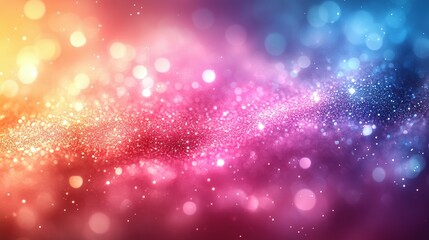 Abstract Glittering Background With Rainbow Hues