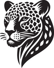 leopard head silhouette