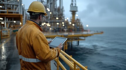 Drilling rig for oil - energy machinery, petroleum extraction, offshore structure, industrial equipment, natural resource production, mechanical operation, oilfield infrastructure, resource drilling .