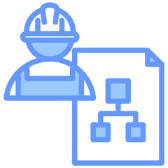 Subcontracting Blue Icon