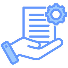 Proposal Document Blue Icon