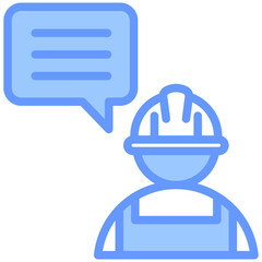 Project Briefing Blue Icon