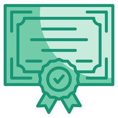 Certificate Icon Element For Design