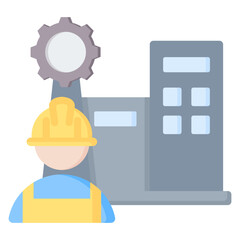Company Management Flat Icon