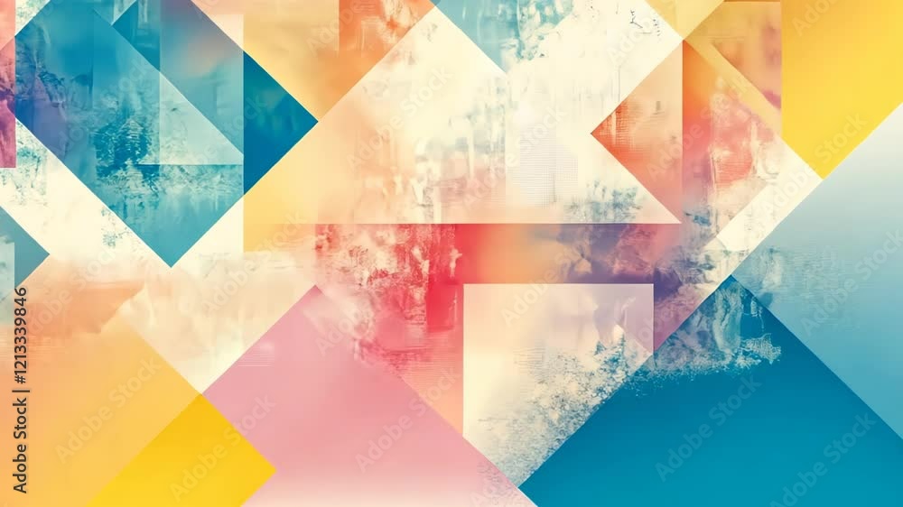 Poster discover the vibrant patterns of colors and shapes in a captivating visual experience that sparks cr