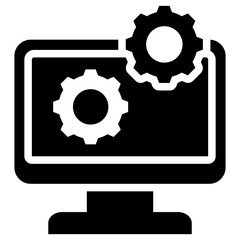 Computer Software Glyph Icon