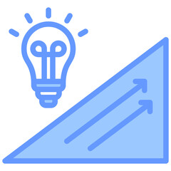 Economic Recovery Plan Blue Icon