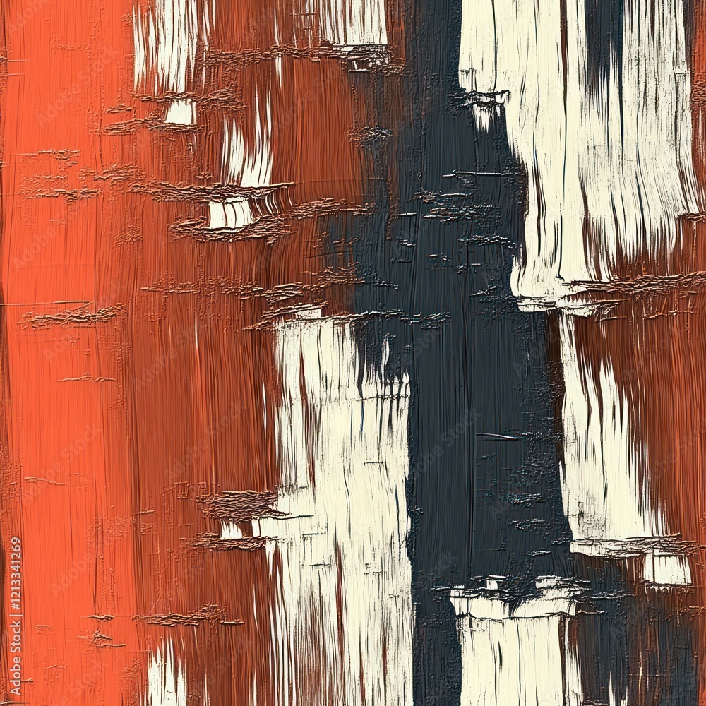 Aufkleber abstract expressionism pattern with bold strokes and warm light for modern decor
