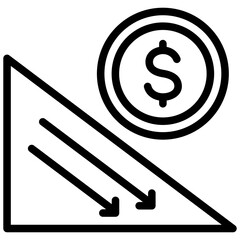 Deflation Outline Icon