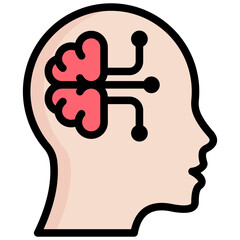 Market Psychographics Outline Color Icon