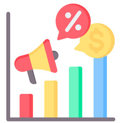 Promotion Analysis Flat Icon