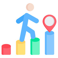 Market Positioning Flat Icon