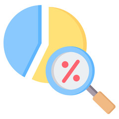 Market Share Analysis Flat Icon