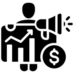 Promotion Sales Glyph Icon