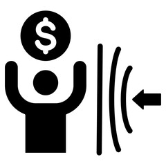 Obraz premium Buyer Resilience Glyph Icon