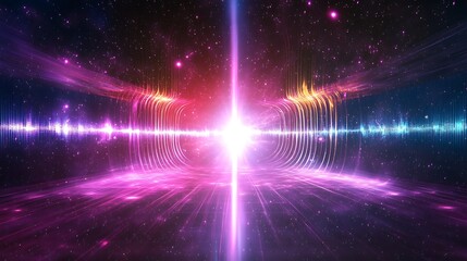 Abstract Cosmic Light Trails and Energy Waves