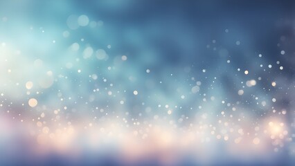 Obraz premium Abstract blue and pink bokeh background with glittering particles.