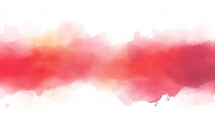 Obraz premium Vibrant Horizontal Brushstroke in Watercolor - Colorful Artistic Background for Design Projects
