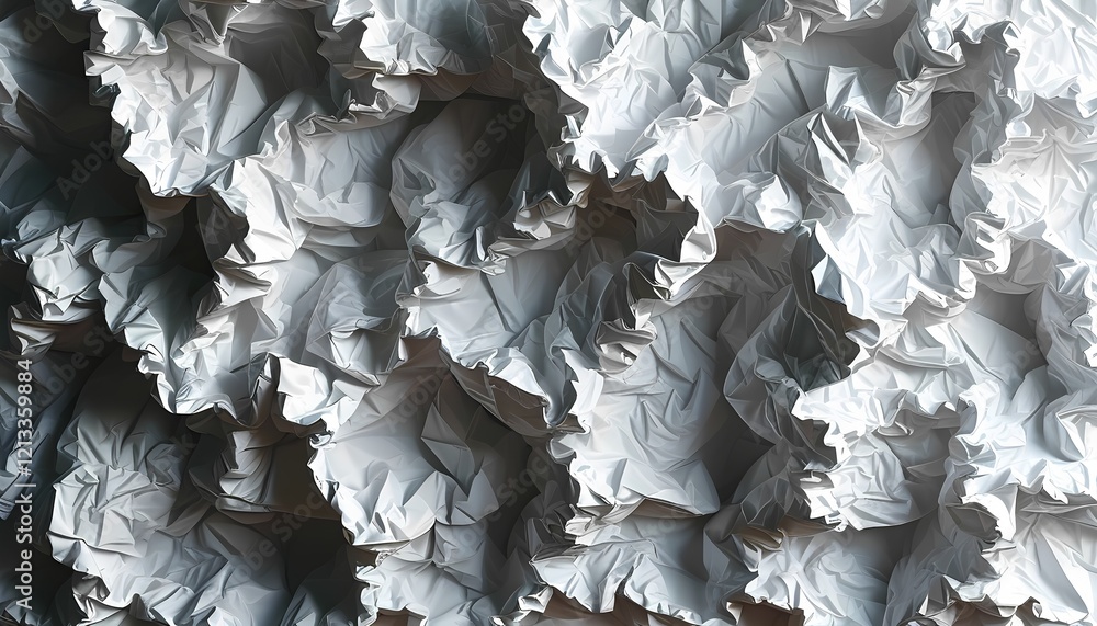 Poster textured crumpled paper patterns studio abstract photography minimalist environment close-up view vi