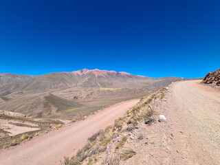 Dirt road in the highlands of northern Argentina