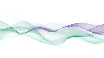 Obraz premium Abstract Green Purple Wave Abstract Design