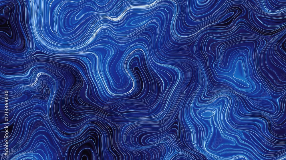 Poster a minimalist aerial view of rhythmic wave formations in deep ocean water, creating abstract textures