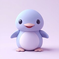 Cute cartoon penguin illustration.