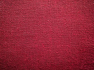 Fototapeta premium Vivid Red Velvet Fabric Close-up