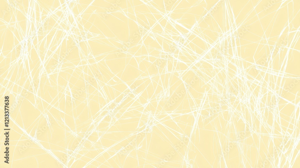 Aufkleber light yellow abstract background with intricate textures and delicate lines for use in modern design