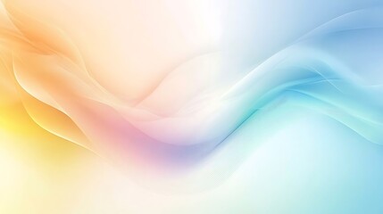 Obraz premium Abstract Pastel Waves Flowing Smoothly Across the Canvas