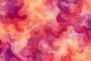 Obraz premium Abstract Pink Orange Swirl Painting Digital Art Print