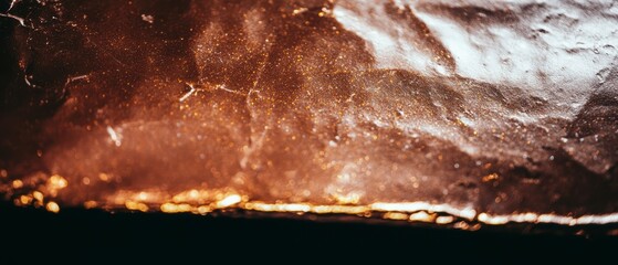 Obraz premium Glistening Gold Texture Metallic Shiny Brown Background