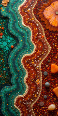 Fototapeta premium Colorful American Jasper a new design.