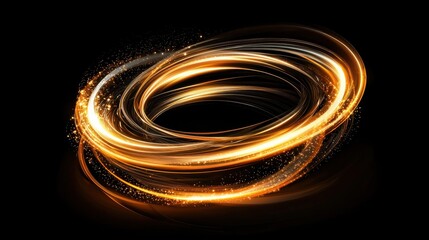 Fototapeta premium Mesmerizing Glowing Spiral of Light and Energy Creating a Captivating Cosmic and Ethereal Visual Experience