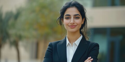 Professional Woman in Business Attire