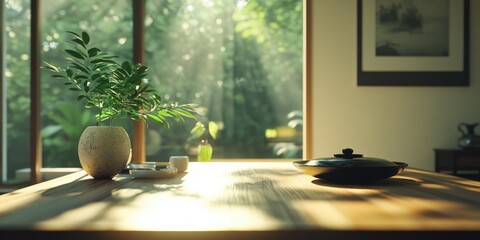 Serene Sunlit Home Office