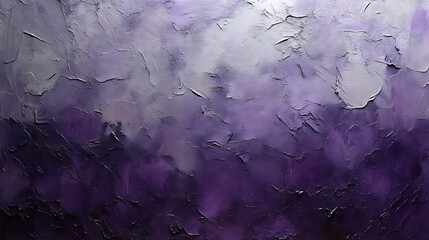 Abstract Purple And Grey Impasto Painting Texture