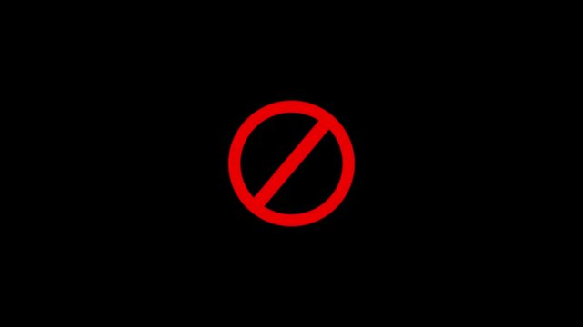 Do Not red warning sign isolated. prohibitory sign.Danger Do Not Enter sign at fence at night isolated on black background.