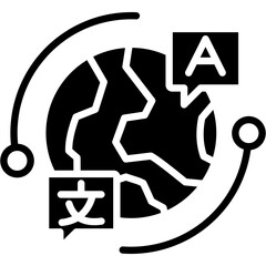 Language glyph icon