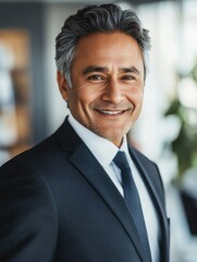 Fototapeta premium Confident Businessman Smiling Portrait