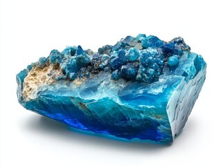 Brilliant cut rich blue apatite in oceanic hues