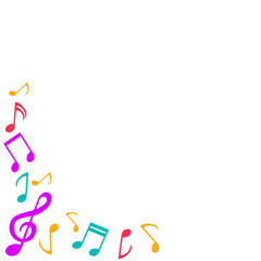 Colorful music borders