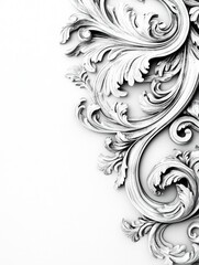 Fototapeta premium Classical Decorative Scroll Wallpaper